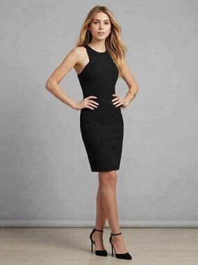 F21 Black Ladderback Tank Dress, M